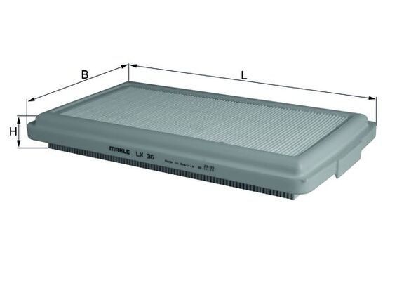 KNECHT LX 36: Vzduchový filtr