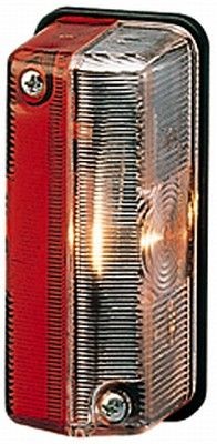 Luz De Gálibo HELLA 2XS 005 020-001 - 24V, Transparente/Rojo/Blanco - Para Camiones Y Furgones