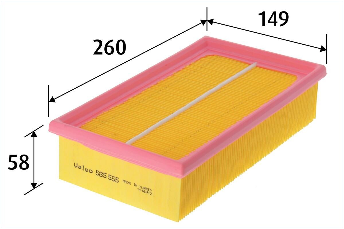 VALEO 585555: Въздушен филтър