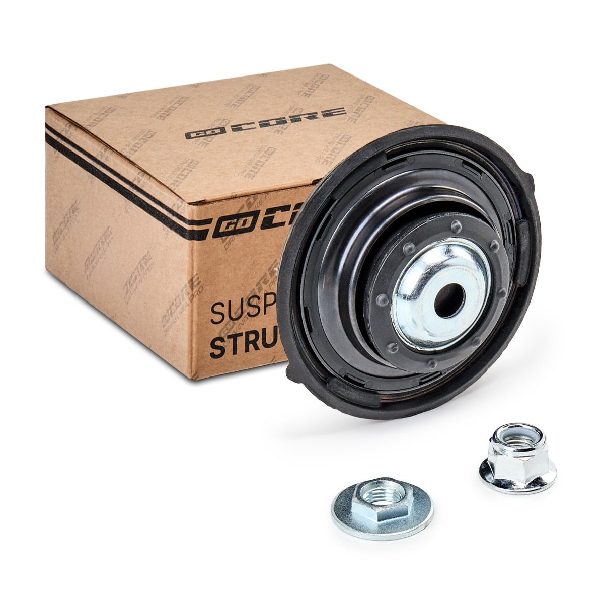 goCORE GCA1800069: Copela de amortiguador Eje delantero, izquierda, Eje delantero, derecha, con platillo de muelle, con rodamiento de bolas