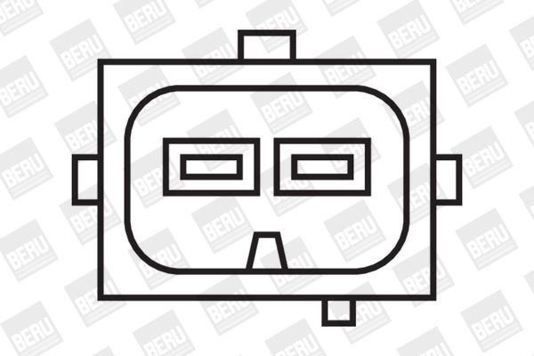 BERU ZS346: Bobina de encendido 12V, 2polos