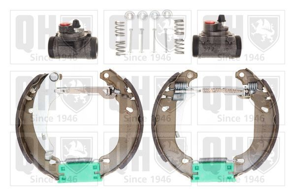 QUINTON HAZELL BS1068K2: Juego de zapatas de frenos con cilindro de freno de rueda, con regulador incorporado, con instrucciones de montaje