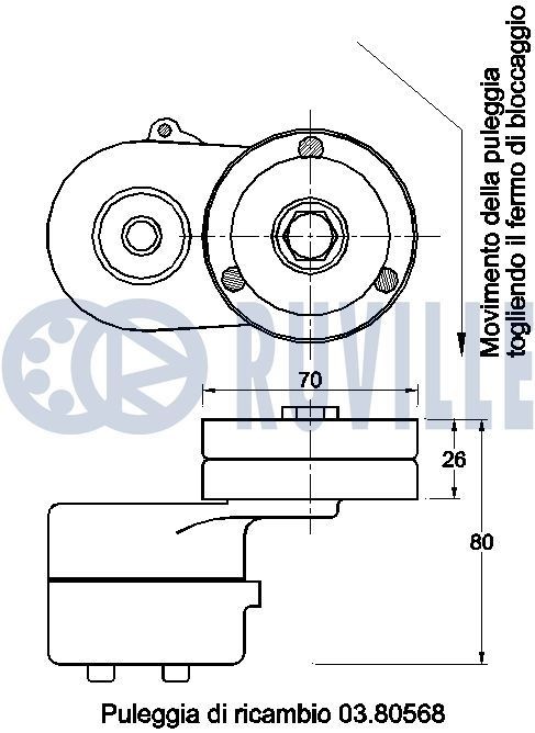 RUVILLE 325881: Motorophæng foran