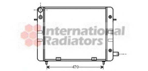 VAN WEZEL 37002159: Chłodnica, układ chłodzenia silnika 475 - 454 - 45