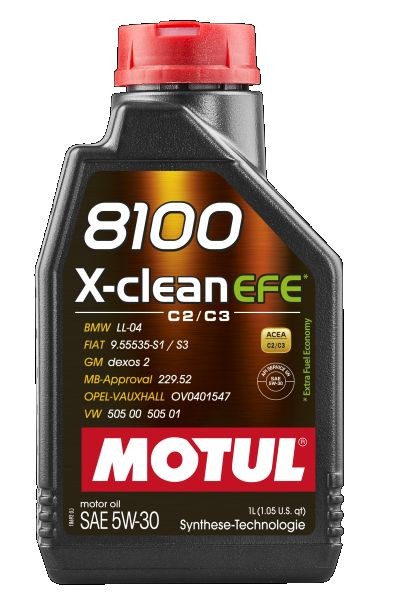MOTUL 109455: Huile moteur 8100 X-CLEAN EFE 5W-30 1I, 5W-30 8100, X-CLEAN EFE