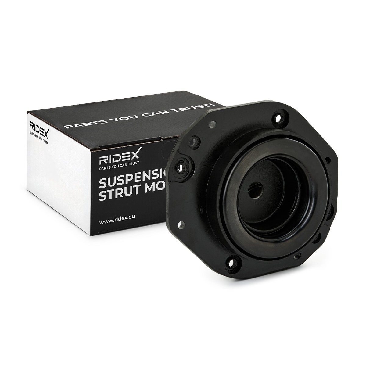 RIDEX 1180S0615: Copela de amortiguador eje delantero, ambos lados, con rodamiento de bolas