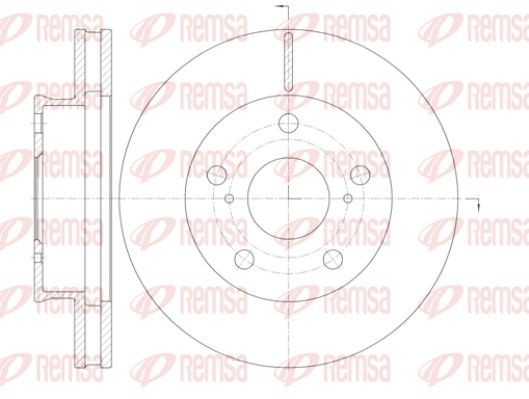 REMSA 61421.10: Piduriketas Esisild, Ø: 256,9mm, õhutusega, Ø: 257mm