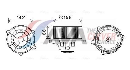 AVA COOLING SYSTEMS KA8254: Elektrische motor, kachelventilator Met weerstand