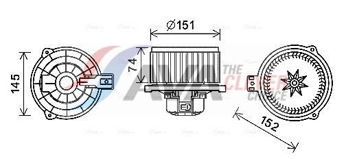 AVA COOLING SYSTEMS KA8260: Elektrische motor, kachelventilator Met weerstand