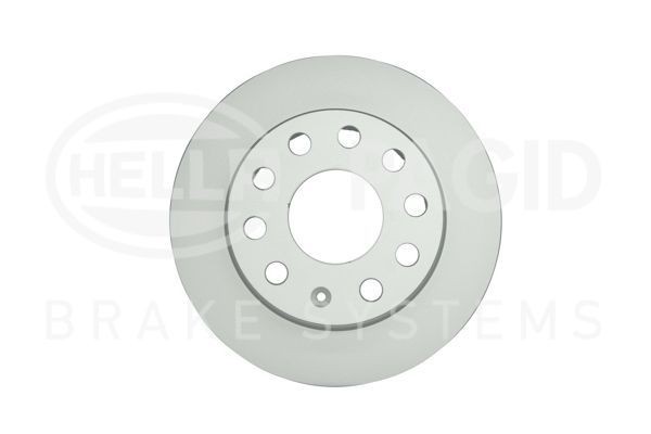 HELLA PAGID 8DD 355 132-281: Disco de freno PRO Ø: 253mm, macizo, Ø: 253mm, revestido, sin buje de rueda, sin cojinete rueda, sin perno de sujeción de rueda