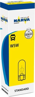 NARVA 171973000: Gloeilamp, knipperlamp 24V, W5W