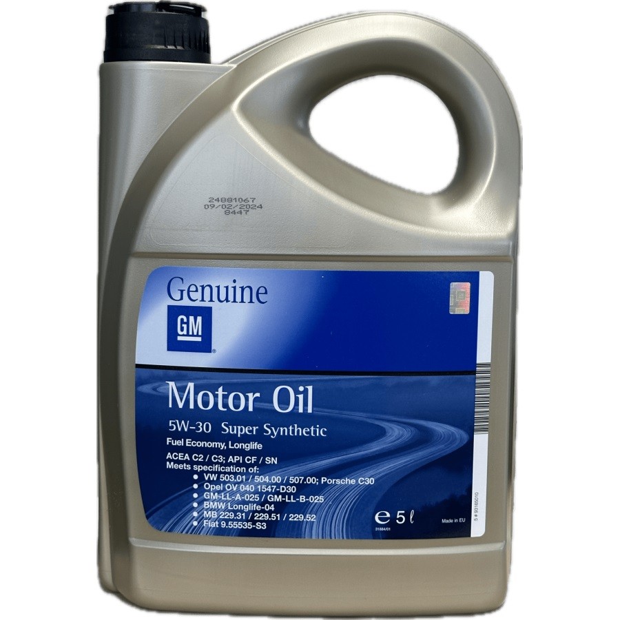 OPEL GM 93165010: Olio motore 5l, 5W-30