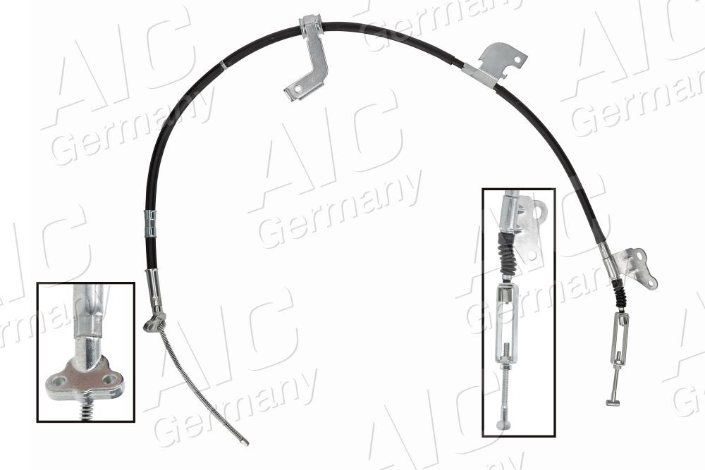 AIC 76043: Håndbremsekabel Original AIC-kvalitet bagved til højre, 1363mm, 1363mm