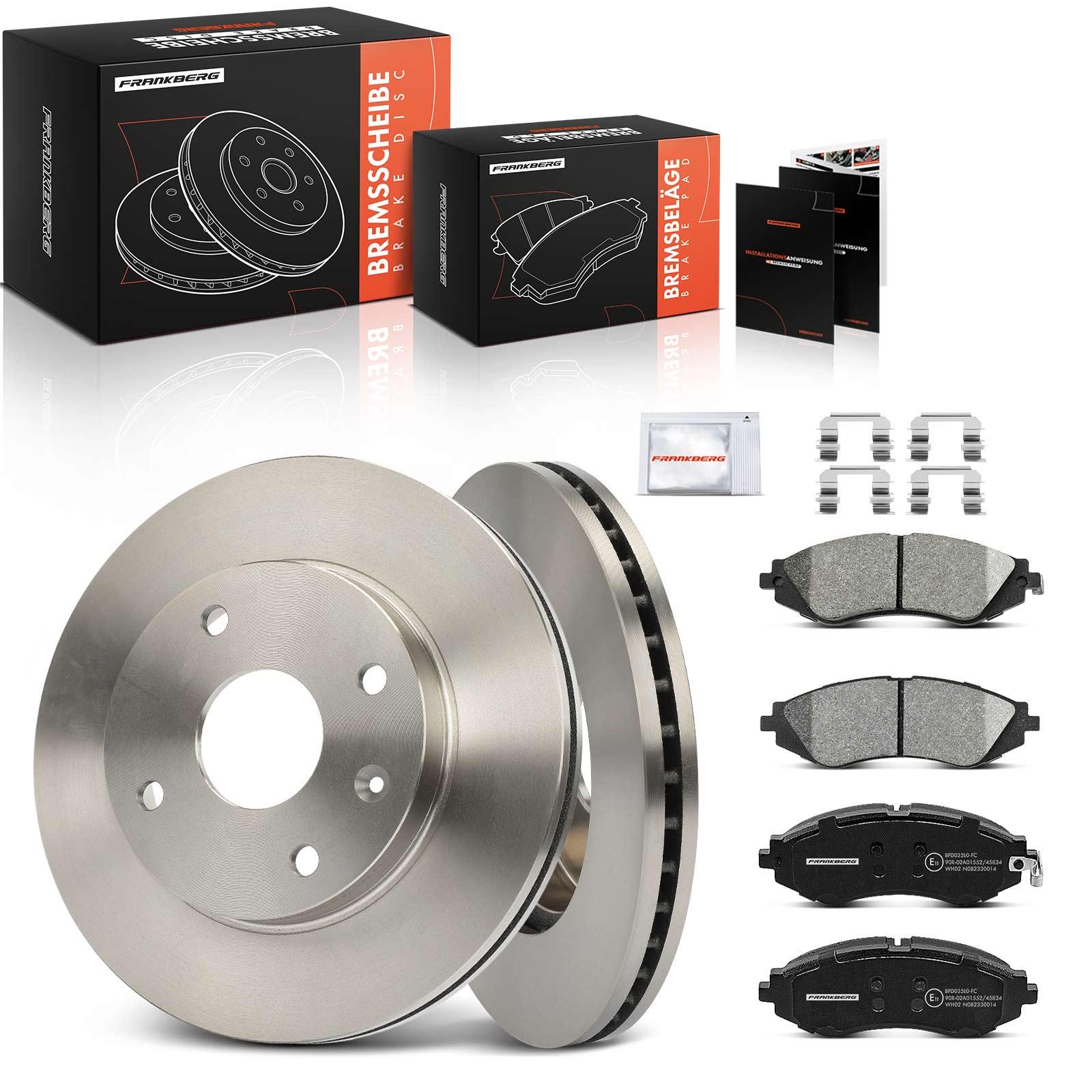 Frankberg 5481FB0033439: Set frana, frana disc punte fata, Ř: 256mm, ventilat