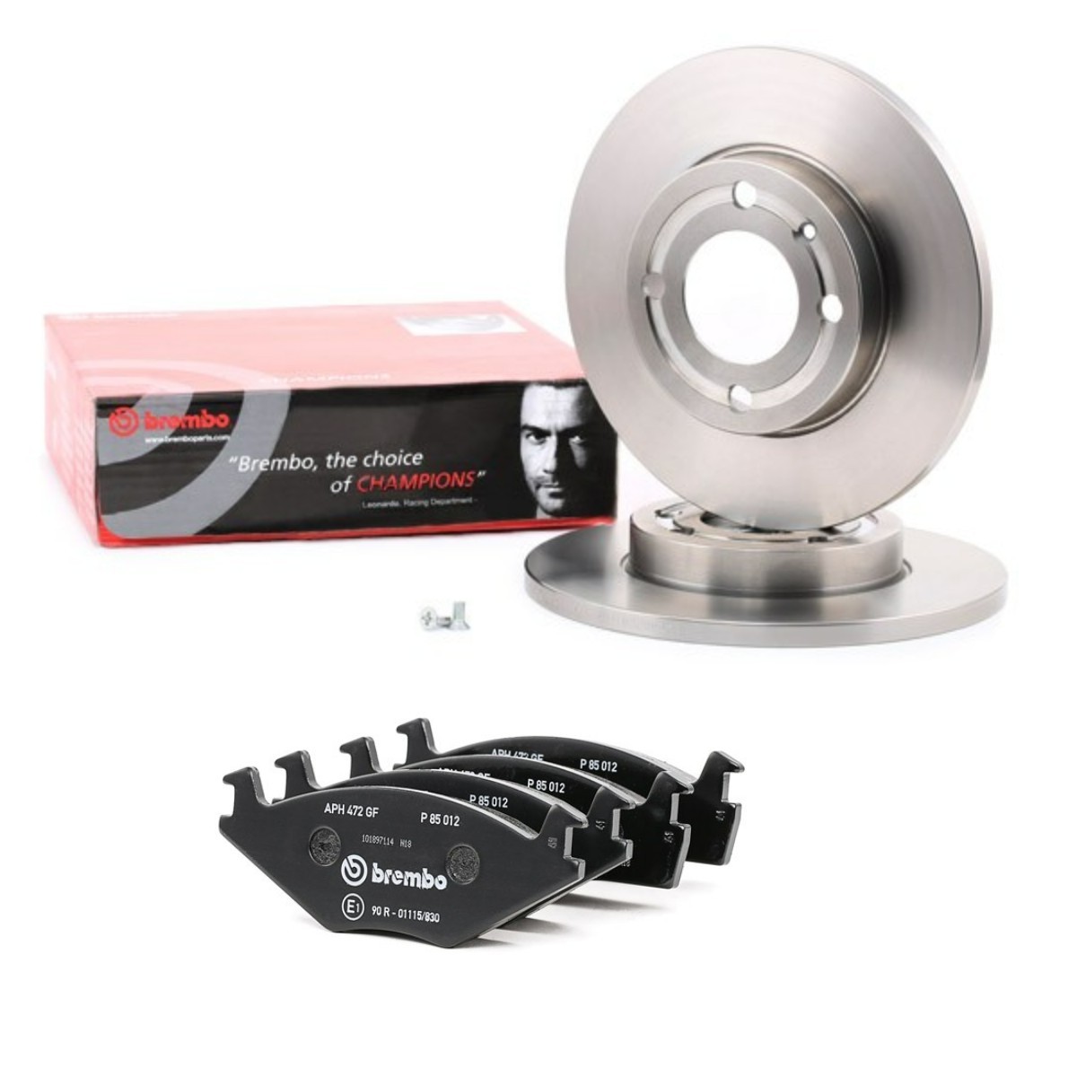 BREMBO BRB3405N0131: Souprava brzd, koutocova brzda R: 239mm, plný Prime