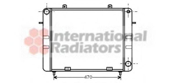VAN WEZEL 37002070: Chłodnica, układ chłodzenia silnika 475 - 454 - 50