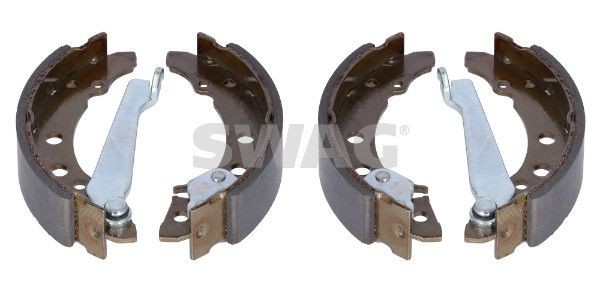 SWAG 30 90 8202: Stabdžių trinkelių komplektas galinė ašis, 180mm, be ratų stabdžių cilindro