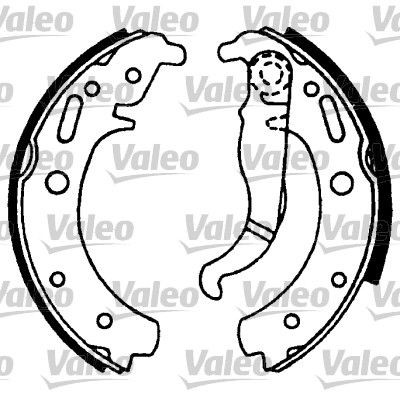 VALEO 562750: Zestaw szczęk hamulcowych Oś tylna, bez cylinderka hamulcowego