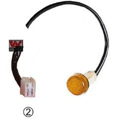 VAN WEZEL 1735913: Blinker vorne links, vorne rechts, seitlicher Einbau, gelb, mit Lampenträger