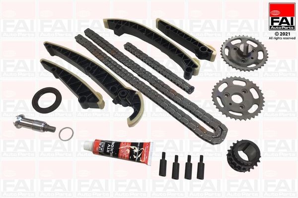 FAI AutoParts TCK226L: Kit de chaîne de distribution supérieur, inférieur, avec roues dentées, avec joints