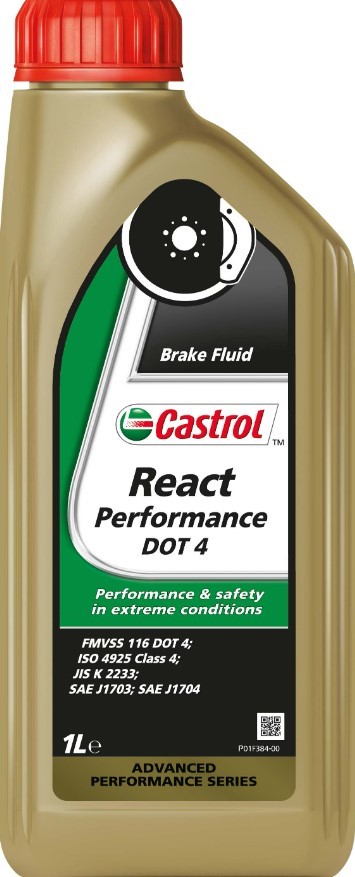 CASTROL 15F270: Liquide de frein Castrol React Performance DOT 4 React Performance, DOT 4