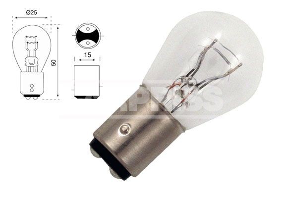 CARPRISS 79780260: Ampoule, feu stop / feu arrière