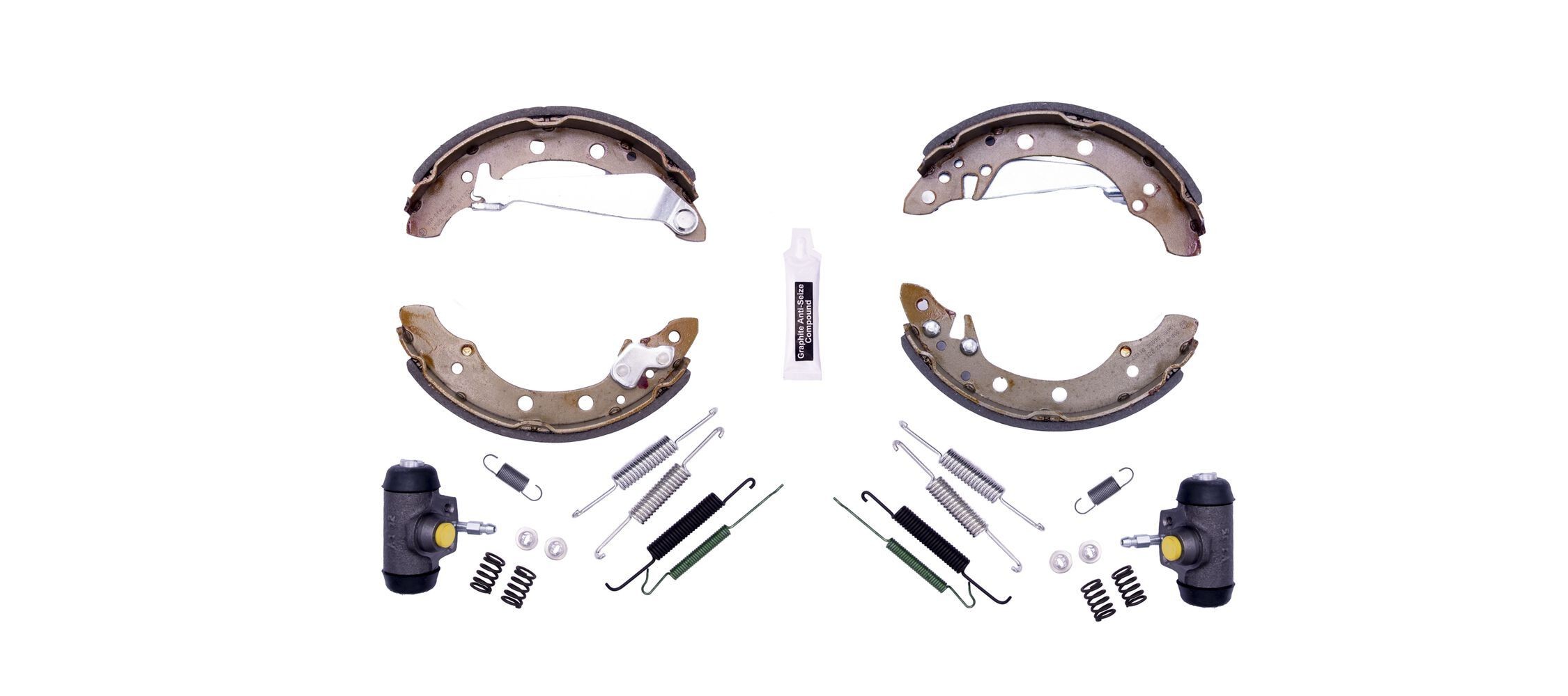 HELLA 8DB 355 003-571: Kit frenos, disco de tambor con cilindro de freno de rueda, Shoe Kit