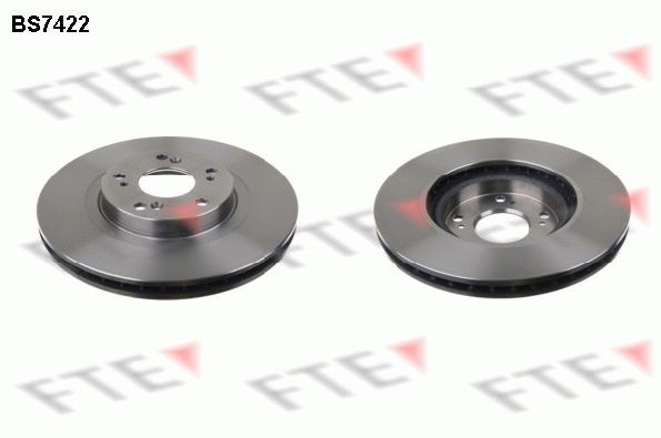 FTE BS7422: Bromsskiva Ø: 300mm, ventilerad invändigt, Ø: 300mm