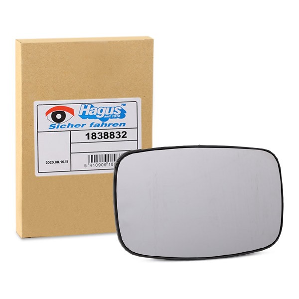 VAN WEZEL 1838832: Κρύσταλλο καθρέφτη, εξωτ. καθρέφτης * HAGUS * δεξιά