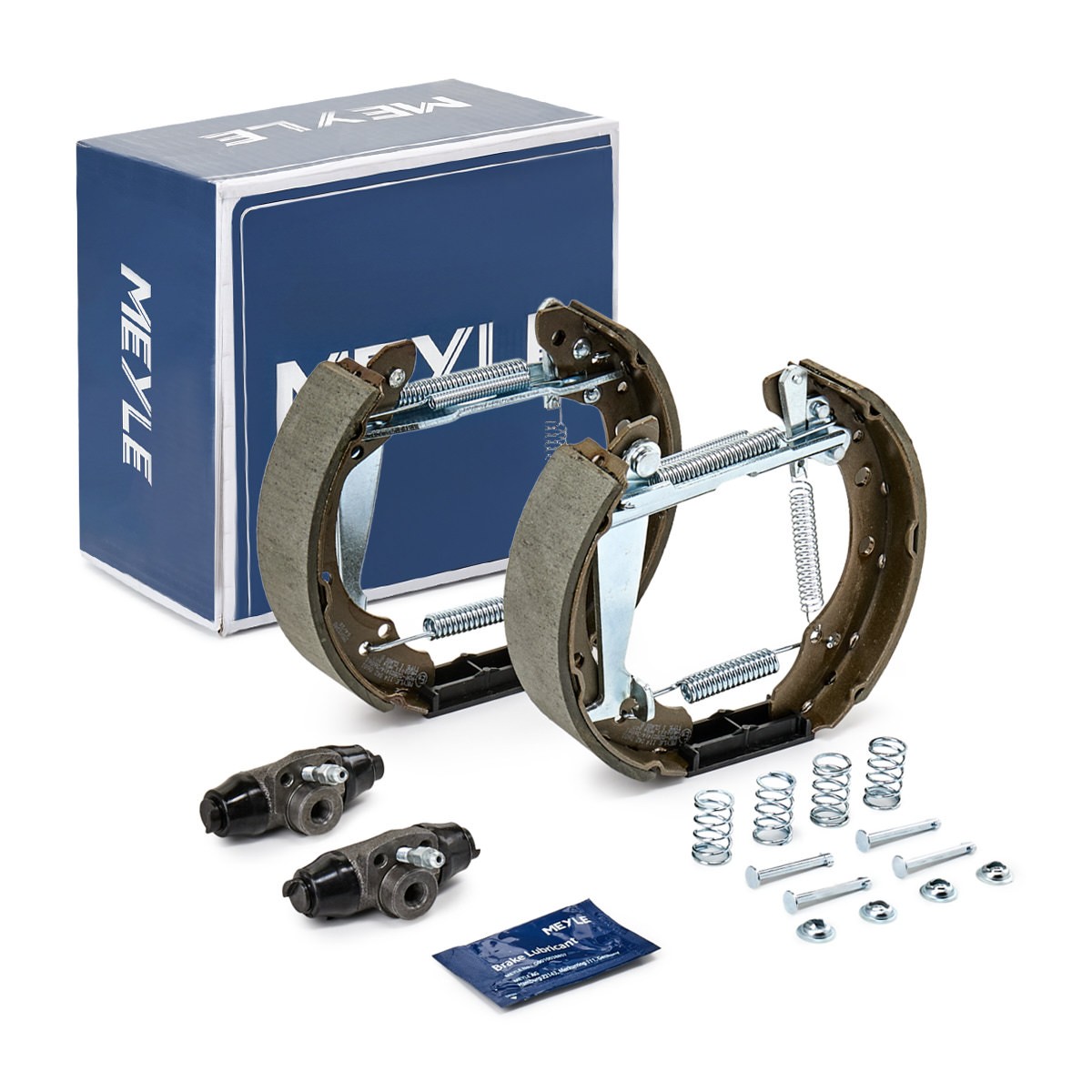 MEYLE 114 533 0007: Kit frenos, disco de tambor Eje trasero, con palanca, con cilindro de freno de rueda, con accesorios, ORIGINAL Quality