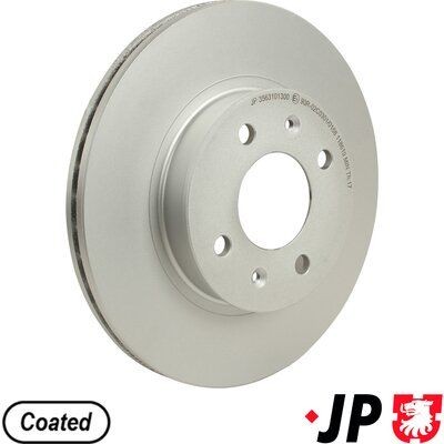 JP GROUP 3463102600: Bromsskiva JP GROUP framaxel, Ø: 300mm, ventilerad, Ø: 300mm, belagd