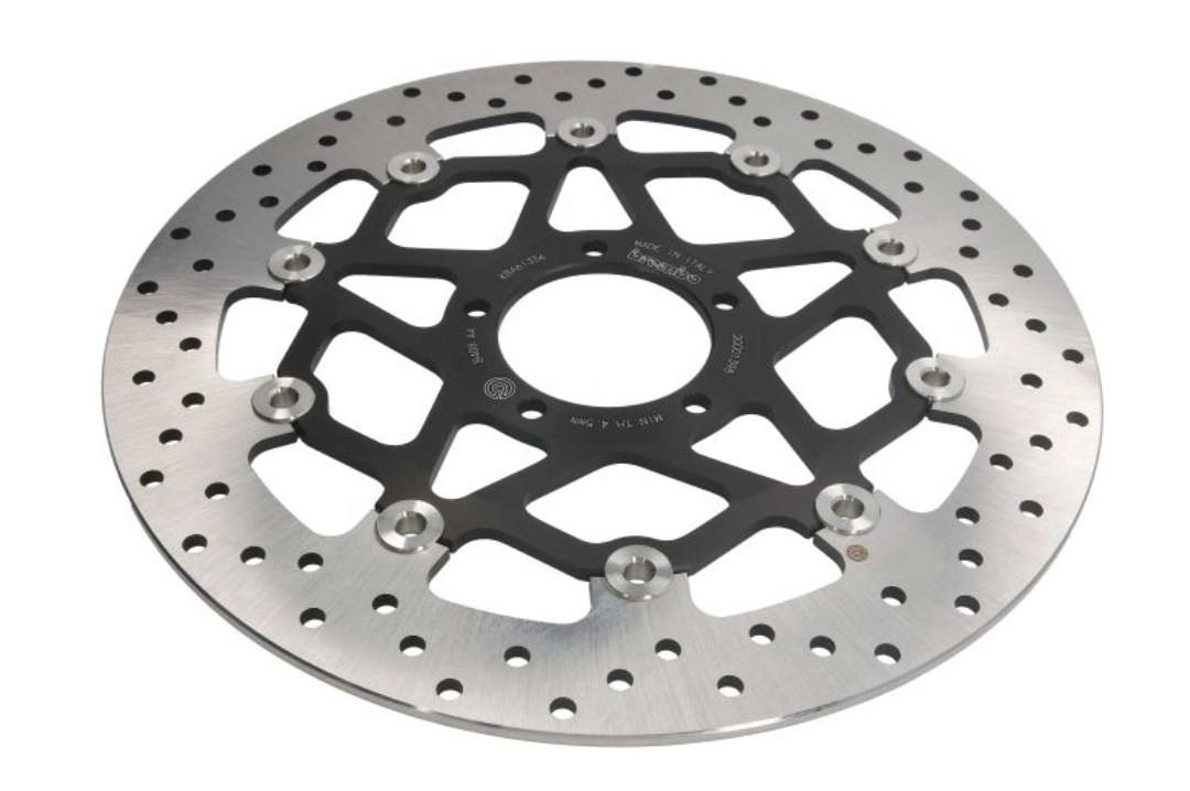 BREMBO 78B408A4: Bromsskiva PRIME - Serie-Oro - Floating Disc Fram, Ø: 330mm, hålad, tvådelad bromsskiva, flytande, Ø: 330mm Serie Oro