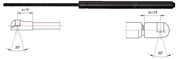 METZGER 2110095 Heckklappendämpfer hinten links, hinten rechts, 450mm