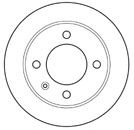 MAPCO 15427: Disco de freno Eje trasero, Ø: 224mm, macizo, Ø: 224mm