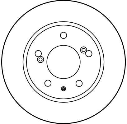 TRW DF1109: Brzdový kotouč R: 224mm, plný, R: 224mm