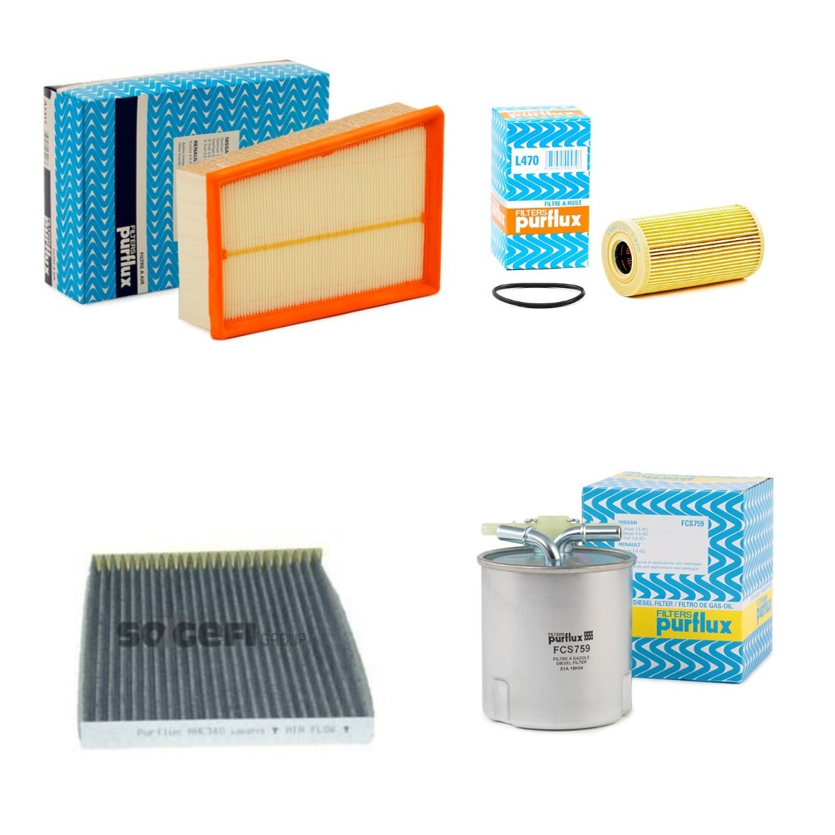 PURFLUX PFX4055N0083: Suodatinsarja