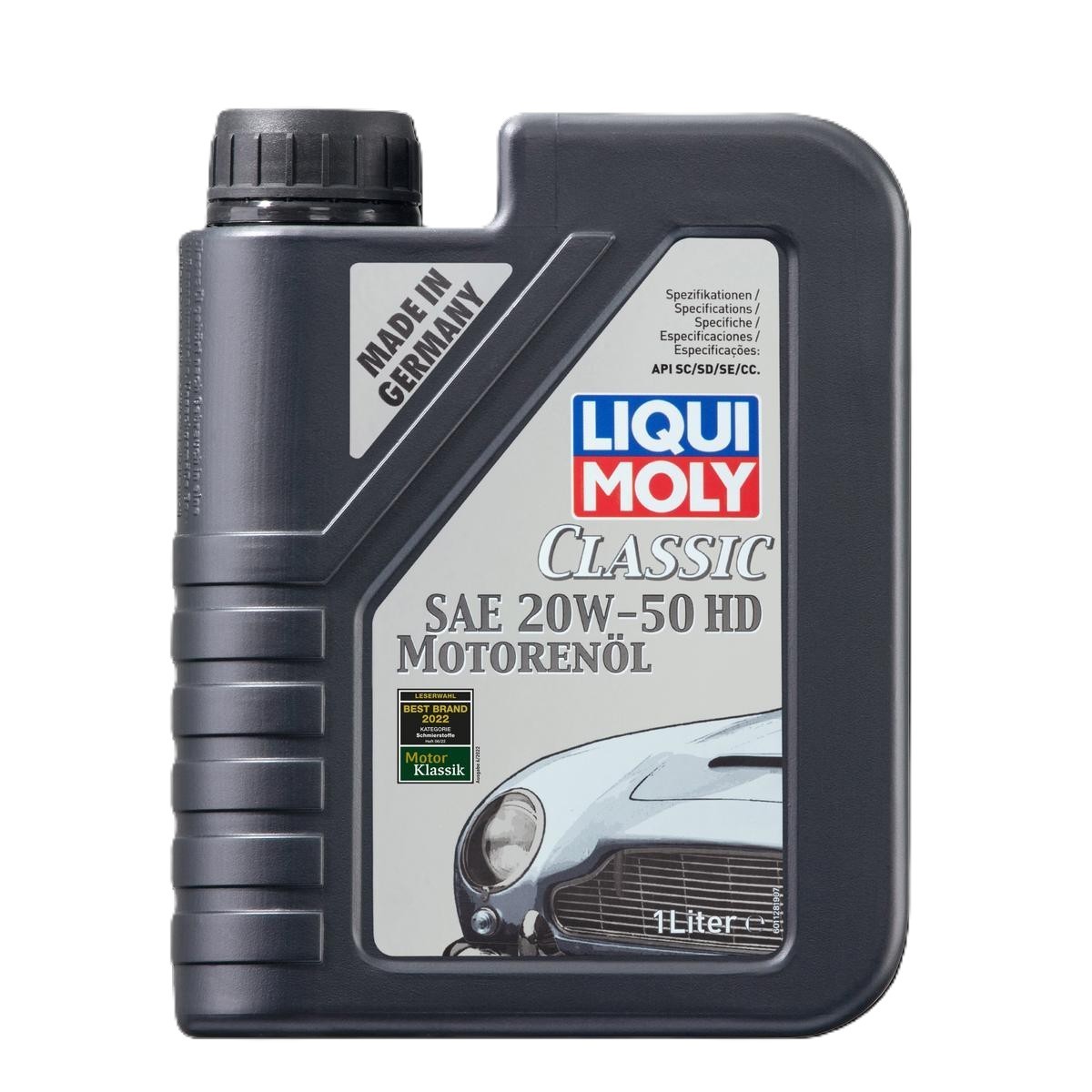 LIQUI MOLY 1128: Olio motore 1l, 20W-50 Classic Motoroil, HD