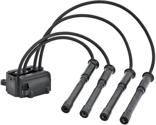 HELLA 5DA 749 475-761: Bobina de encendido 12V, 4polos