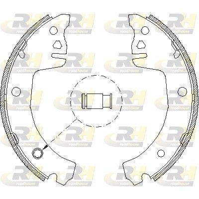 ROADHOUSE 4198.00: Juego de zapatas de frenos Eje trasero, 200mm, sin palanca