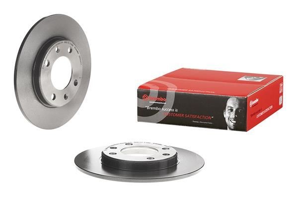 A.B.S. 08.5334.11: Féktárcsa BREMBO COATED DISC LINE Ø: 247mm, tele, Szürkeöntvény, Ø: 247mm, bevonatolt