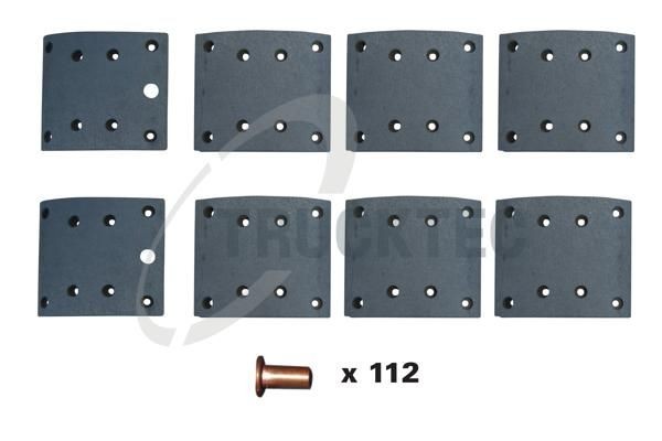 TRUCKTEC AUTOMOTIVE 03.35.121: Zestaw szczęk hamulcowych, hamulce bębnowe