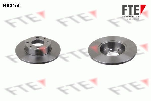 FTE BS3150: Brzdový kotouč R: 227mm, plný, R: 227mm