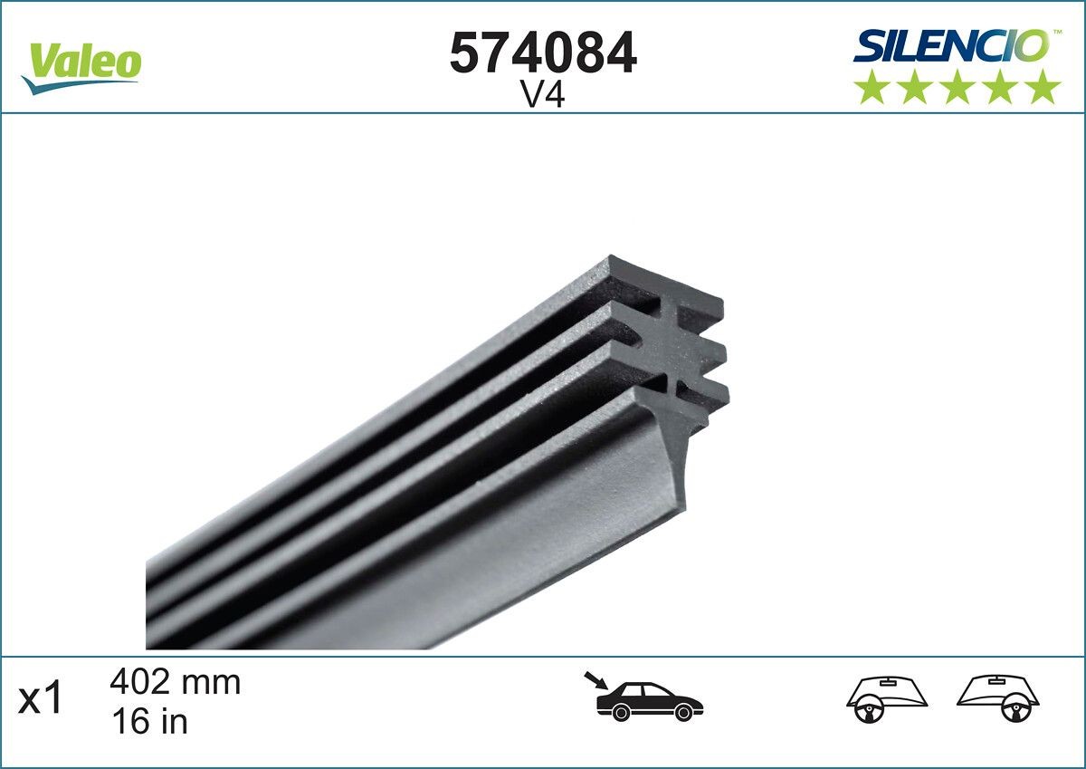 VALEO 574084: Lame d'essuie-glace SILENCIO CONVENTIONAL SINGLE