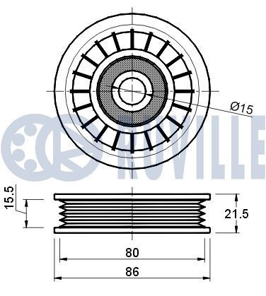 RUVILLE 325449: Motorophæng foran