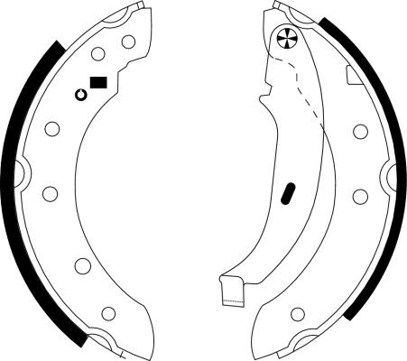 MINTEX MSK215: Juego de zapatas de frenos Shoe Kit con cilindro de freno de rueda
