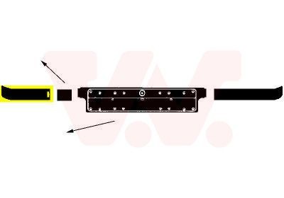 VAN WEZEL 0640584: Bandeau pare-choc ** Equipart ** avant droite