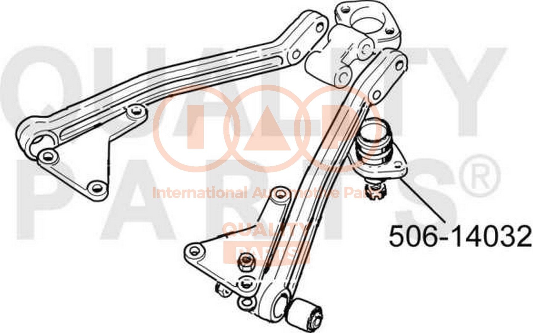 IAP QUALITY PARTS 506-14032: Traggelenk Vorderachse