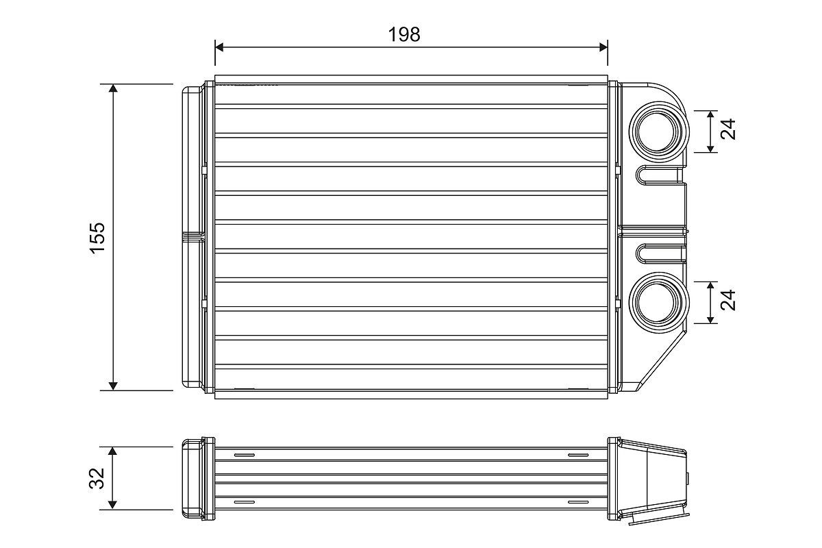 VALEO 811575: Kachelradiateur, interieurverwarming