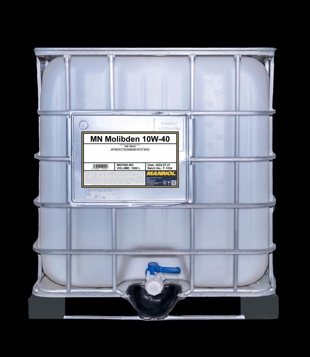 MANNOL MN7505-IBC: Motoröl 1000l, 10W-40 MOLIBDEN