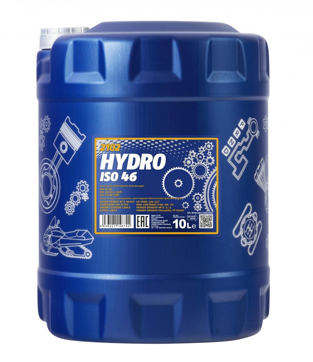 MANNOL MN2102-10: Centrinė hidraulinė alyva HYDRO ISO 46